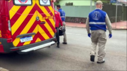 Entregador fica ferido em acidente no São Cristóvão