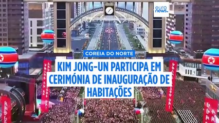 Kim Jong-un inaugura blocos de apartamentos em Pyongyang com a filha, Kim Ju Ae