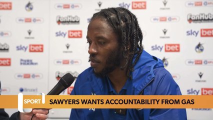 Romaine Sawyers wants accountability from Bristol Rovers squad