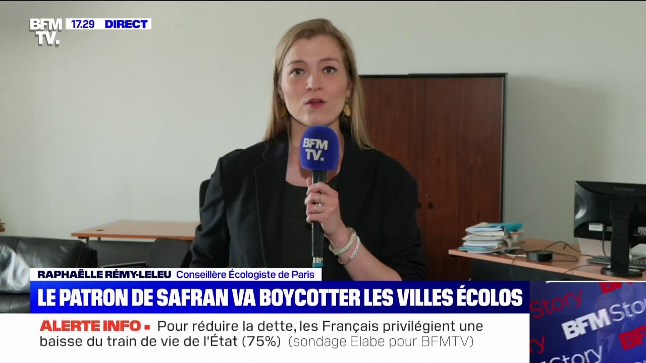 Safran veut boycotter les villes "Les Écologistes": "Il n'y a jamais eu de jets de tomates par des élus écologistes rennais ou rennaises", dément Raphaëlle Rémy-Leleu (Les Écologistes)