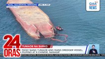 2 patay nang tumaob ang isang dredger vessel; 6 Pilipino at 8 Chinese, nasagip | 24 Oras
