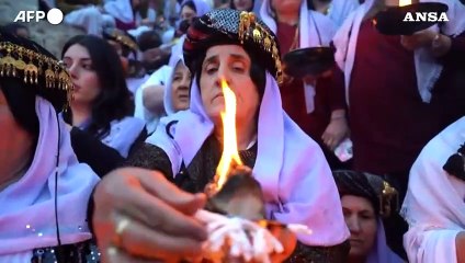 Iraq, gli yazidi festeggiano il Capodanno nel tempio sacro di Lalish