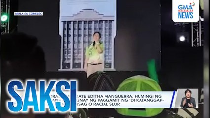 Mayoral candidate Editha Manguerra, humingi ng paumanhin kaugnay ng paggamit ng 'di katanggap-tanggap na bansag o racial slur | Saksi