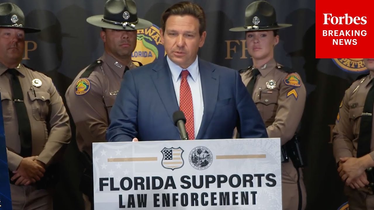 Florida Gov. Ron DeSantis Touts Bonuses For Law Enforcement Officers