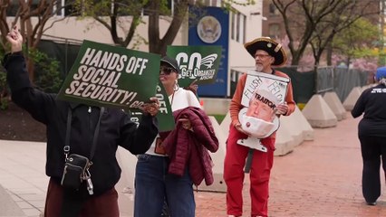 'Hands off Social Security': Protesters in the US fear encroachment on their benefits