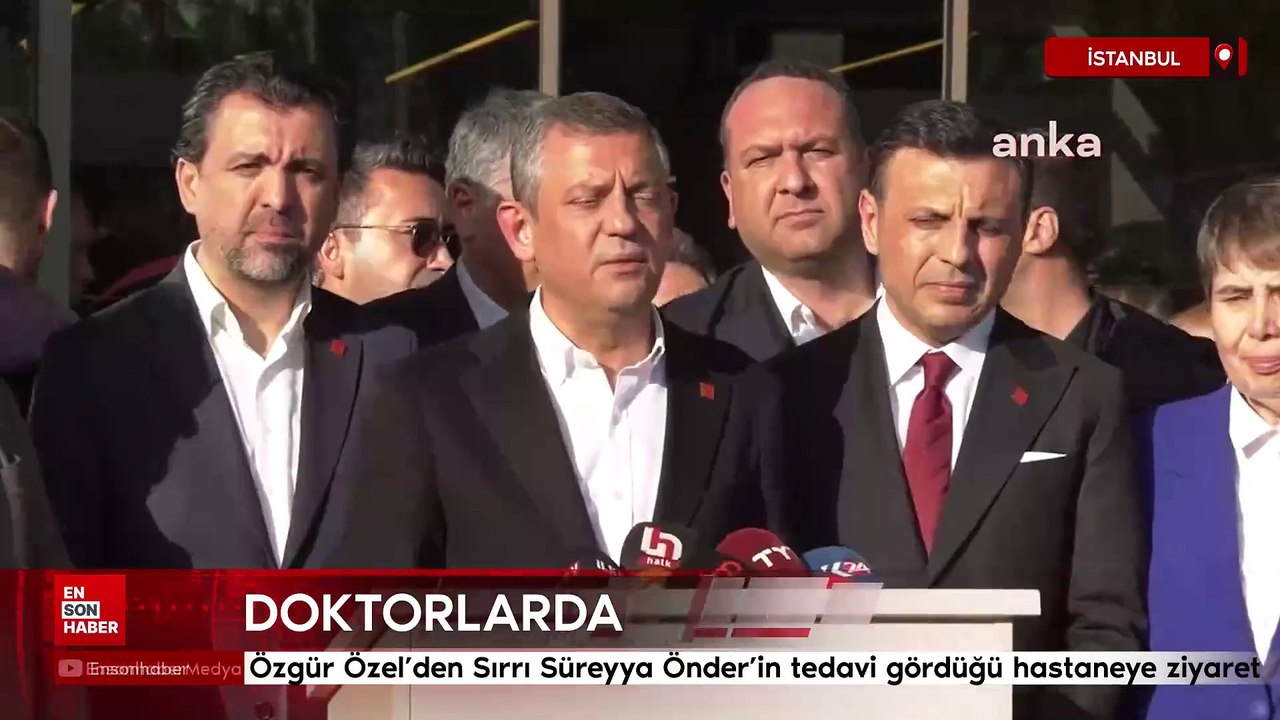 Özgür Özel'den Sırrı Süreyya Önder'in tedavi gördüğü hastaneye ziyaret