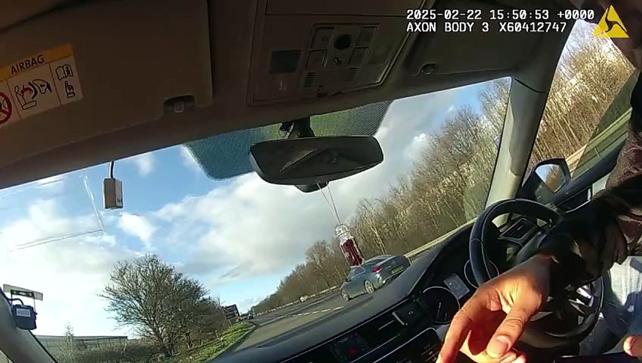 Amir Zaman stopped on A1 for speeding