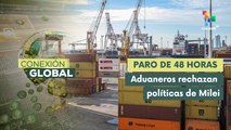 En Argentina continúa el paro de 48 horas del sector aduanero