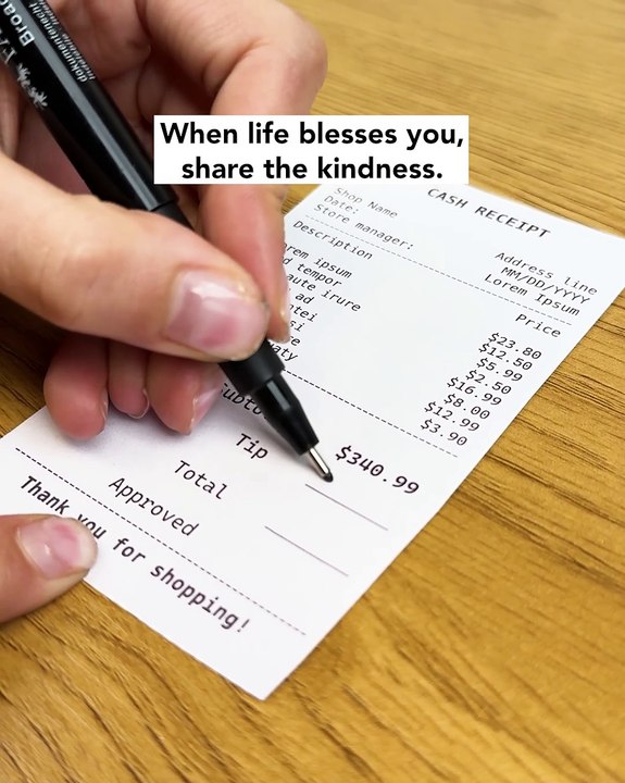 This tip just made someone’s day 💸