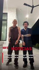 El cantante regional y el influencer fueron captados disfrutando del cumpleaños de Aneliz, hermana de Ángela Aguilar. El video ya es viral.