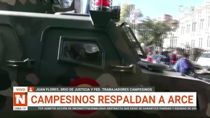 CAMPESINOS RESPALDAN A ARCE