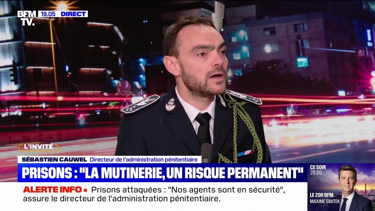 Sébastien Cauwel, directeur de l'administration pénitentiaire: "La mutinerie est un risque permanent (...), nous nous y préparons"