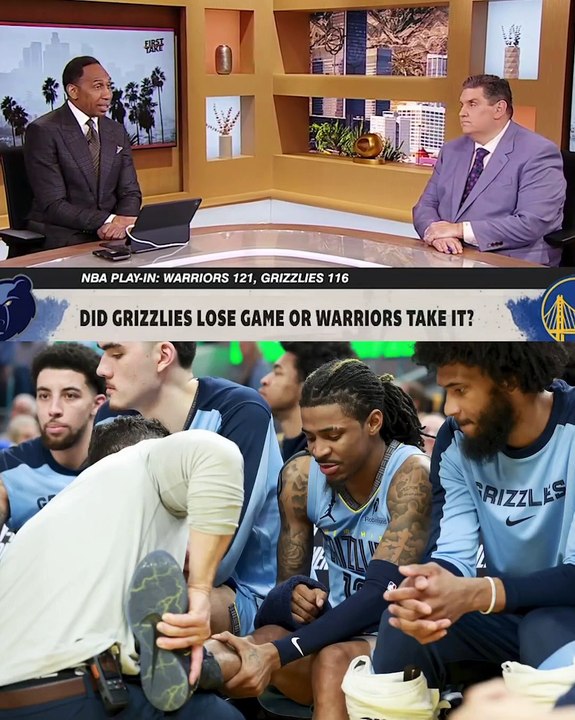 Stephen A Smith reacts to Steph Curry and the Warriors’ win over Ja Morant and the Grizzlies in the play-in 👀