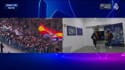 Llegada Arsenal al Bernabéu