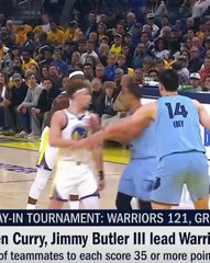 Windhorst reacts to Steph Curry and Jimmy Butler’s performances in the Warriors’ play-in tournament win over the Grizzlies 😤