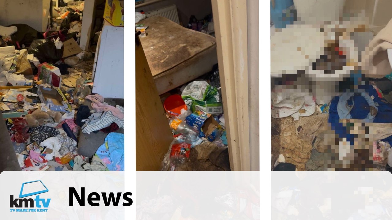 Disturbing images show insides of Kent property nicknamed the 'flat from hell'