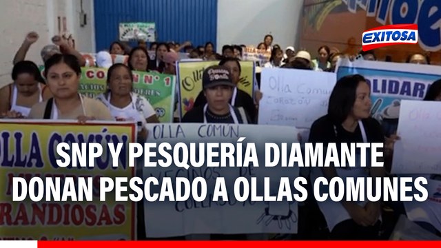 Exitosa, SNP y Pesquería Diamante donan 2 toneladas de pescado a más de 45 ollas comunes en Chorrillos