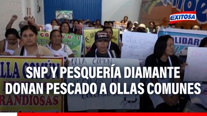 Exitosa, SNP y Pesquería Diamante donan 2 toneladas de pescado a más de 45 ollas comunes en Chorrillos