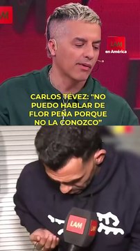 Carlos Tevez sobre Florencia Peña