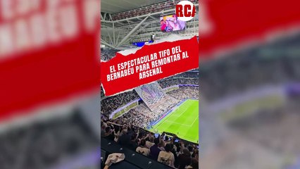 Espectacular Tifo en el Santiago Bernabéu: La Afición Encendió el Partido 🔥