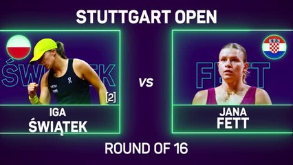 Swiatek defeats Fett to reach Stuttgart quarters