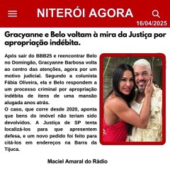 NOTÍCIAS DE HOJE 16..04.2025 - NITERÓI AGORA.