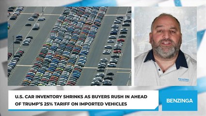 U.S. Car Inventory Shrinks As Buyers Rush In Ahead Of Trump’s 25% Tariff On Imported Vehicles