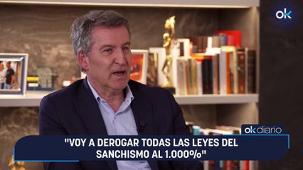 "Voy a derogar todas las leyes del sanchismo al 1.000%"