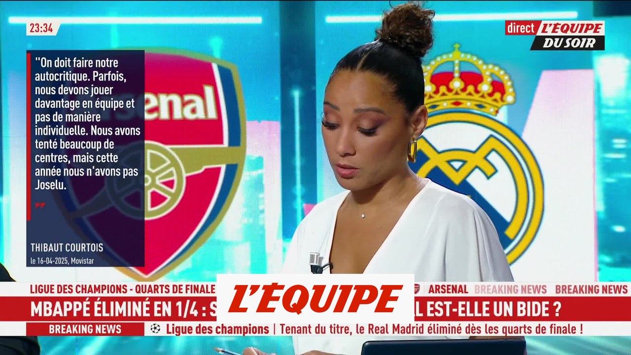 Thibaut Courtois très critique après l'élimination du Real Madrid - Foot - Ligue des champions