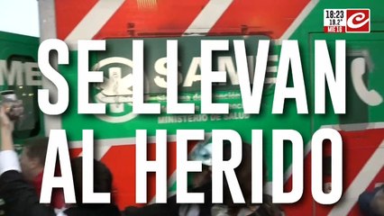 Incidentes en la movilización de jubilados: así trasladaban a los heridos