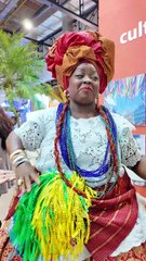 Baiana que representa nossa Bahia em evento