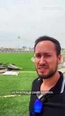 Un gran avance lleva el nuevo estadio de béisbol en el Parque Lineal en Durango