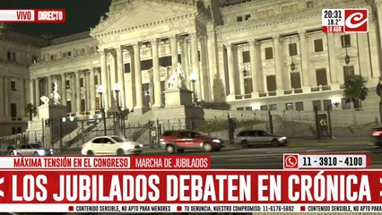 Comenzó la desconcentración de la marcha de jubilados
