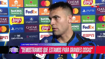LAUTARO MARTÍNEZ CLASIFICA A SEMIFINALES CON EL INTER Y DEJO UN MENSAJE DE APOYO A BAHÍA BLANCA - MH SPORTS