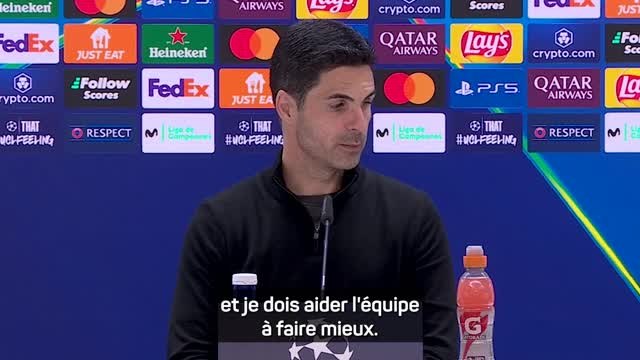 Arsenal - Arteta : Nous pouvons être très fiers