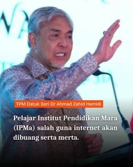 Salah guna internet akan dibuang serta merta!