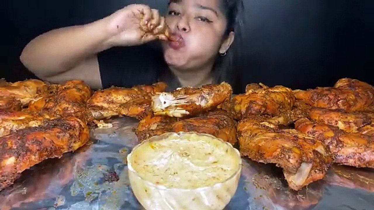 20 BIGGEST TANDOORI CHICKEN TANGDI EATING CHALLENGE 🔥 CHICKEN LEG PIECE EATING CHALLENGE _ MUKBANG