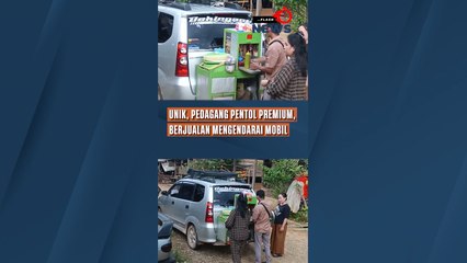 Unik, Pedagang Pentol Premium, Berjualan Mengendarai Mobil