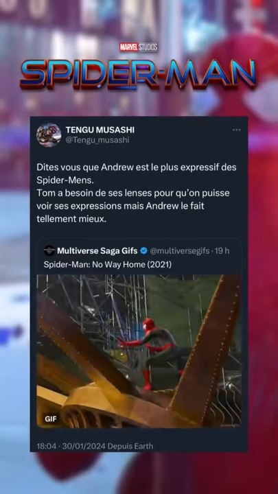 Andrew Garfield expressif en spiderman ?
