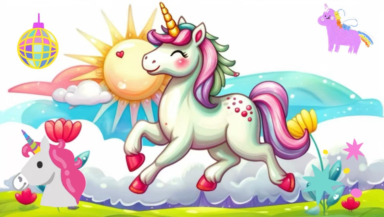 🦄 Comptine La Licorne Joyeuse 🦄 chanson pour enfants