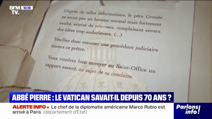 Abbé Pierre: "On a retrouvé deux lettres qui montrent que le Saint-Office était au courant"