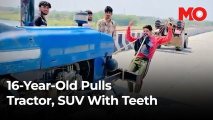 16-year-old UP boy pulls tractor and SUV with his teeth