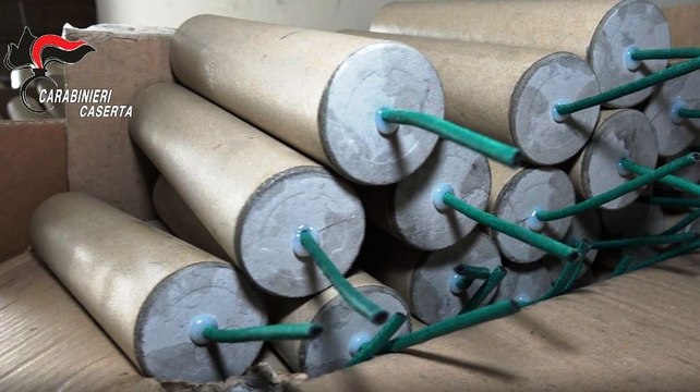 Laboratori clandestini di esplosivi: 2 arresti tra Sparanise e Giugliano, sequestrate 13 tonnellate di fuochi illegali (17.04.25)