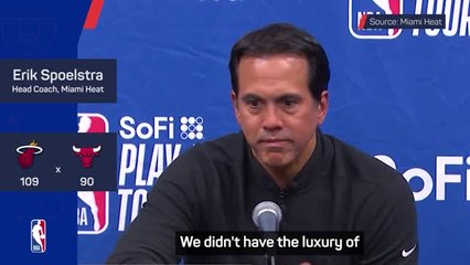 'We're only halfway there' - Spoelstra remaining grounded after Heat knock Bulls out of play-in again