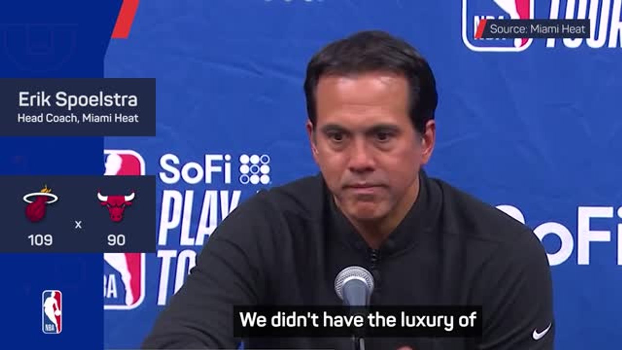 'We're only halfway there' - Spoelstra remaining grounded after Heat knock Bulls out of play-in again