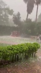 Hail storm in Islamabad Pakistan