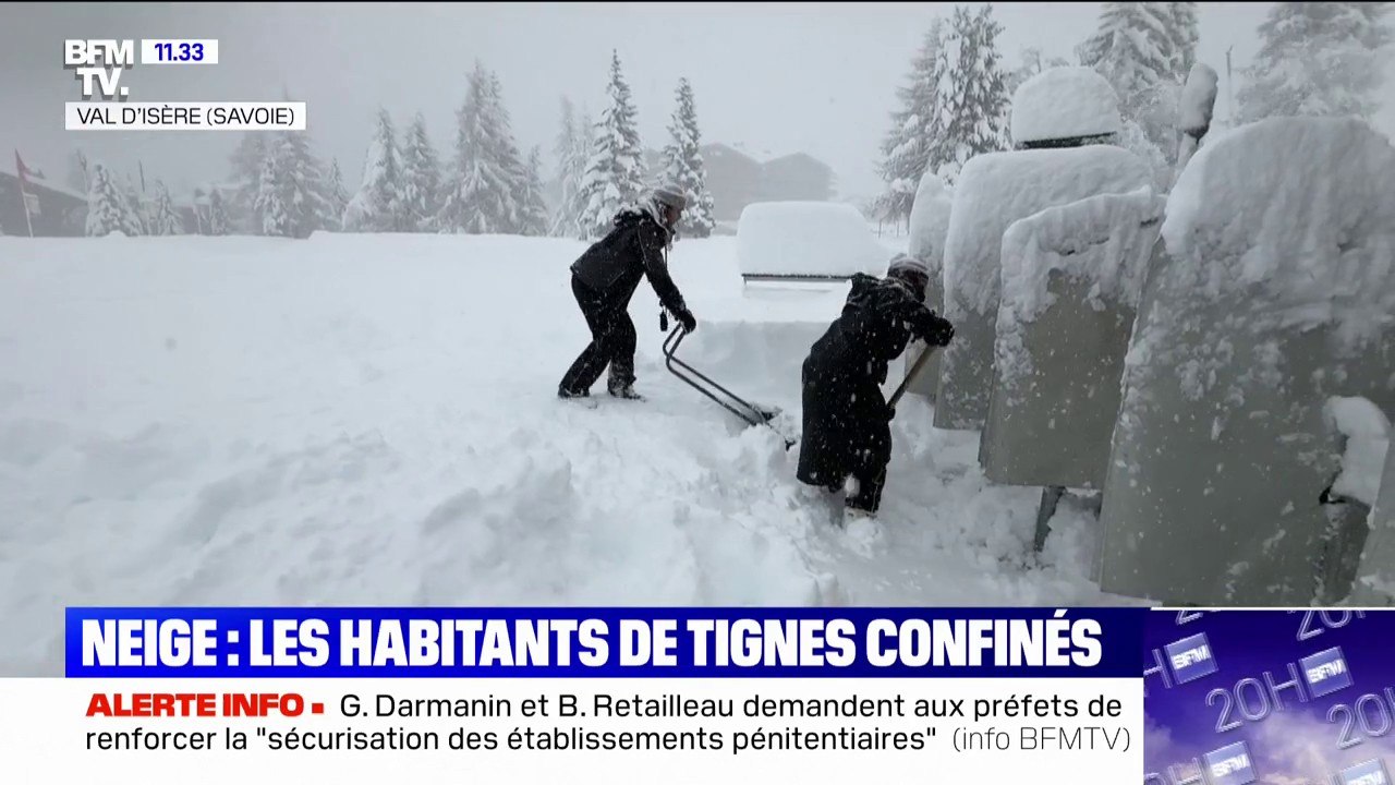 "La situation est assez critique": Les habitants de Tignes confinés en raison des importantes chutes de neige