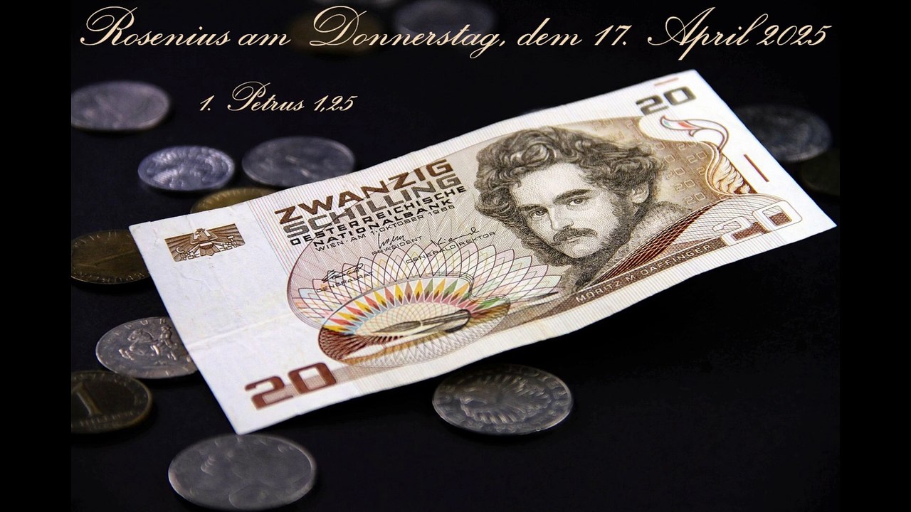 Rosenius am Donnerstag, dem 17. April 2025, zu 1. Petrus 1,25