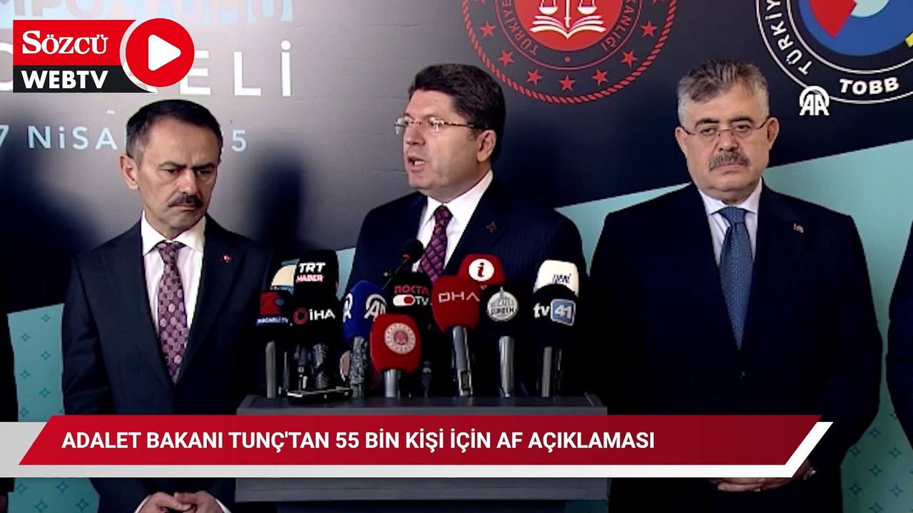 Adalet Bakanı Tunç'tan 55 bin kişi için af açıklaması
