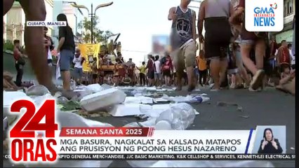 Mahigit 500,000 deboto, dumagsa sa prusisyon ng poong Hesus Nazareno | 24 Oras